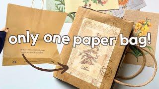 How to make a junk journal from ONE paper bag!  Step-by-step tutorial for beginners