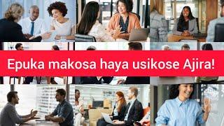 Maswali ya interview, epuka makosa haya usikose ajira!