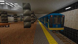 Kyiv subway in Minecraft Construction of the Beresteiska station