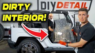 How to DEEP CLEAN a dirty interior: *thorough* step by step process!!!