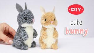  DIY Cute Bunny Yarn Pom Pom  How To Make Christmas Rabbit 2023 