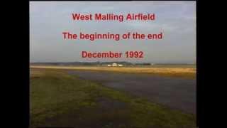 West Malling Airfield - Panoramic view -  December 1992