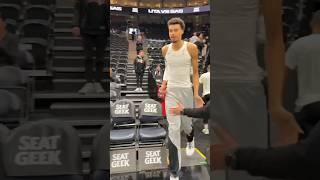 NBA | Victor Wembanyama Warms Up for The NBA Cup  | #shorts #nba #basketball