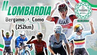  EN VIVO GIRO DE LOMBARDIA 2024 - BERGAMO - COMO 252 KM