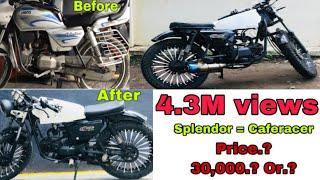 Modified custom Splendor bike restoration |Gulbarga karnataka splendormodified | how to modify bikes