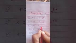 simplification #fast trick for eusy sooution #mathstricks #studyadda #study #shorts #mathclass ️