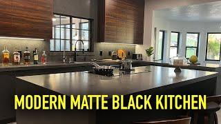 The Modern Matte Black Dark Kitchen Remodel (Before / After)