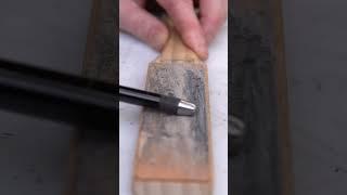 An Amazing Tip for Punching Holes in Leather! #leathercraft #tools #diy #holepunch #leatherwork