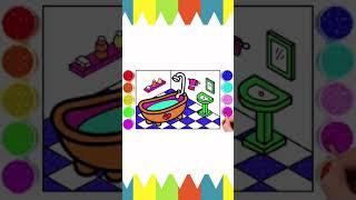 Draw Cartoon Easy drawing and color #000 46