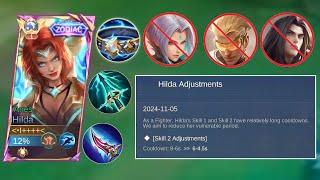 New Hilda Buffed New Meta  Hilda Build and Emblem 2024 | Mlbb