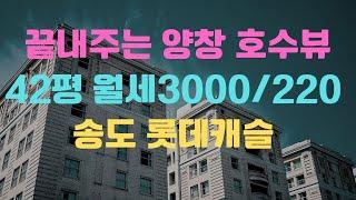 송도 롯데캐슬 저렴한 월세 42평 3천만원/220만원