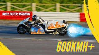 The world's fastest motorcycle top speed records 600KMH+