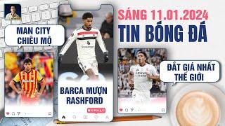 TIN BÓNG ĐÁ 11/1: MAN CITY CHIÊU MỘ KHUSANOV, BARCA MƯỢN RASHFORD, BELLINGHAM ĐẮT GIÁ NHẤT THẾ GIỚI