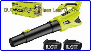 REVIEW (2024): BUBRA 21V Cordless Leaf Blower. ESSENTIAL details.