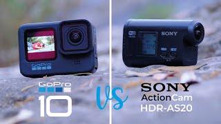 GoPro Hero 10 vs SONY HDR as20