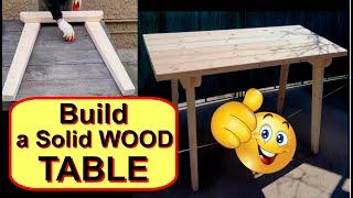 Build a Solid Wood Table | Make a DIY Multipurpose Table