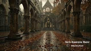 A Journey Through Autumn's Embrace | Dark Academia Piano & Rain Ambience | Study, Focus, Read