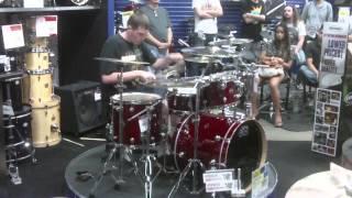 That Drummer Guy (Josh Rundquist) Prelim Winning Drum Solo For The 2012 Guitar Center Drum-Off