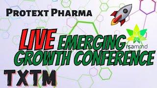 LIVE  Emerging Growth Conference  HUGE Catalyst for TXTM  MUST WATCH