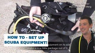 How To Assemble Dive Equipment - Dive Equipment Setup - Scuba Diving Tips