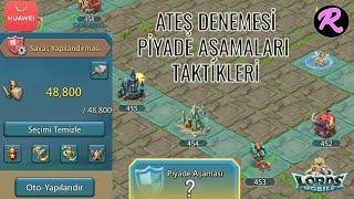 Ateş Denemesi Piyade Aşamaları Taktikleri, Süvari Savaş Yapılandırması Yapıyoruz - Lords Mobile