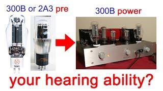 sound comparison (300B or 2A3) preamp  + 300B power amp ; tube preamp using power triodes FL-320X