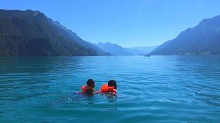 Swimming in Lake Brienz