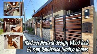 MODERN NEUTRAL WOOD LOOK DESIGN 54 SQM ROWHOUSE LUMINA HOMES