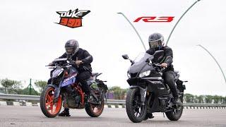 Brand New Yamaha R3 VS 2024 Duke 390 | The Game Changer!