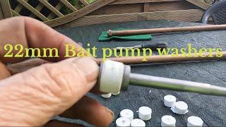 Homemade mould works great for making lugworm bait pump 22mm silicone washers