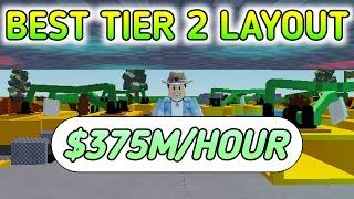 BEST TIER 2 LAYOUT FACTORY SIMULATOR! - Roblox Factory Simulator