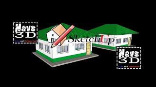 Navs3D - 49 SQM | 7mx7m | 3D Basic House Plan | Pyramid hip roof | Hip roof