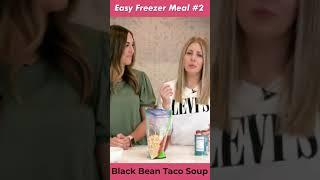 Black Bean Taco Soup (Freezer Meal) #Shorts