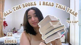 ALL THE BOOKS I READ THIS YEAR *so far* (BookTok made me read them) | Rita Maria Haykal