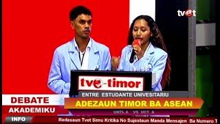 Debate Akademiku ( L. Inglesa ) UNTL  VS UCT, Tematiku Vantajen No Desvantajen  Adezaun TL Ba ASEAN