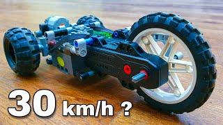 Super fast Lego technic race car     Personal speed record (approx. 30 km/h)