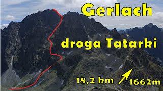 Gerlach drogą Tatarki - zejścia Batyżowieckim Żlebem - Tatry Wysokie