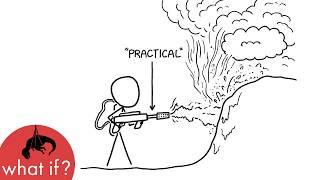 What if you used a flamethrower as a snowblower?