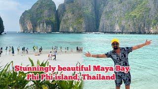 Stunningly beautiful the famous Maya Bay of Phi Phi island, Thailand and Snorkeling.