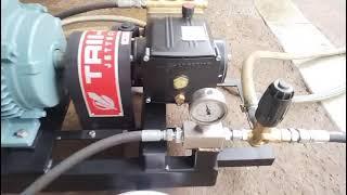 high pressure triplex plunger pump with rotating nozzle