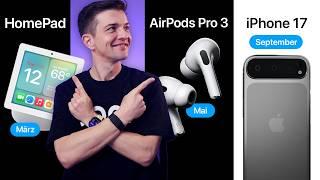 Apple 2025: DAS können wir erwarten! (iPhone 17, AirPods Pro 3, Apple Watch 11, Mac Studio & mehr!)