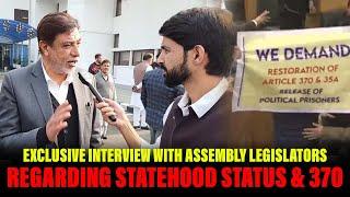 J&K Assembly Resolution MLA Irfan Hafeez lone regarding statehood status & 370