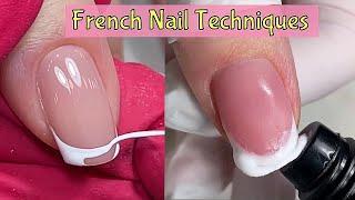 French Tip Nails Technique Nobody Told You!  Easy French Tip Nail Tutorial