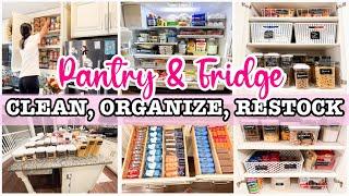 PANTRY ORGANIZATION | FRIDGE ORGANIZATION | CLEAN WITH ME 2022 | CLEAN AND ORGANIZE