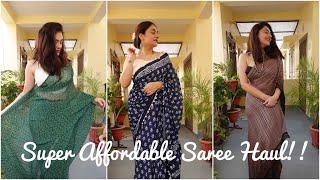 Designer Saree Haul Under Rs.1000 | Amazon Saree Haul | *SUPER AFFORDABLE*