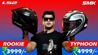 LS2 Rookie FF352 vs New SMK Typhoon Helmet Best Helmet Under 5000 for Travel, Motovlog & City Ride