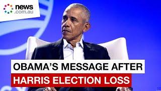 Obama speaks for the first time since Kamala Harris election loss