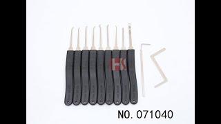 9 Pcs Pick Hua Shi Locksmith Lock Tool Set