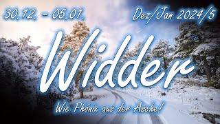 Widder/Aries 30.12. - 05.01. Dez/Jan 2024/25 : Wie Phönix aus der Asche!