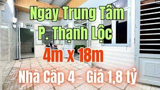 Chỉ 1,8 Tỷ Sở Hữu Ngay Nhà Cấp 4 (4m x 18m) Ngay Trung Tâm P. Thạnh Lộc Quận 12